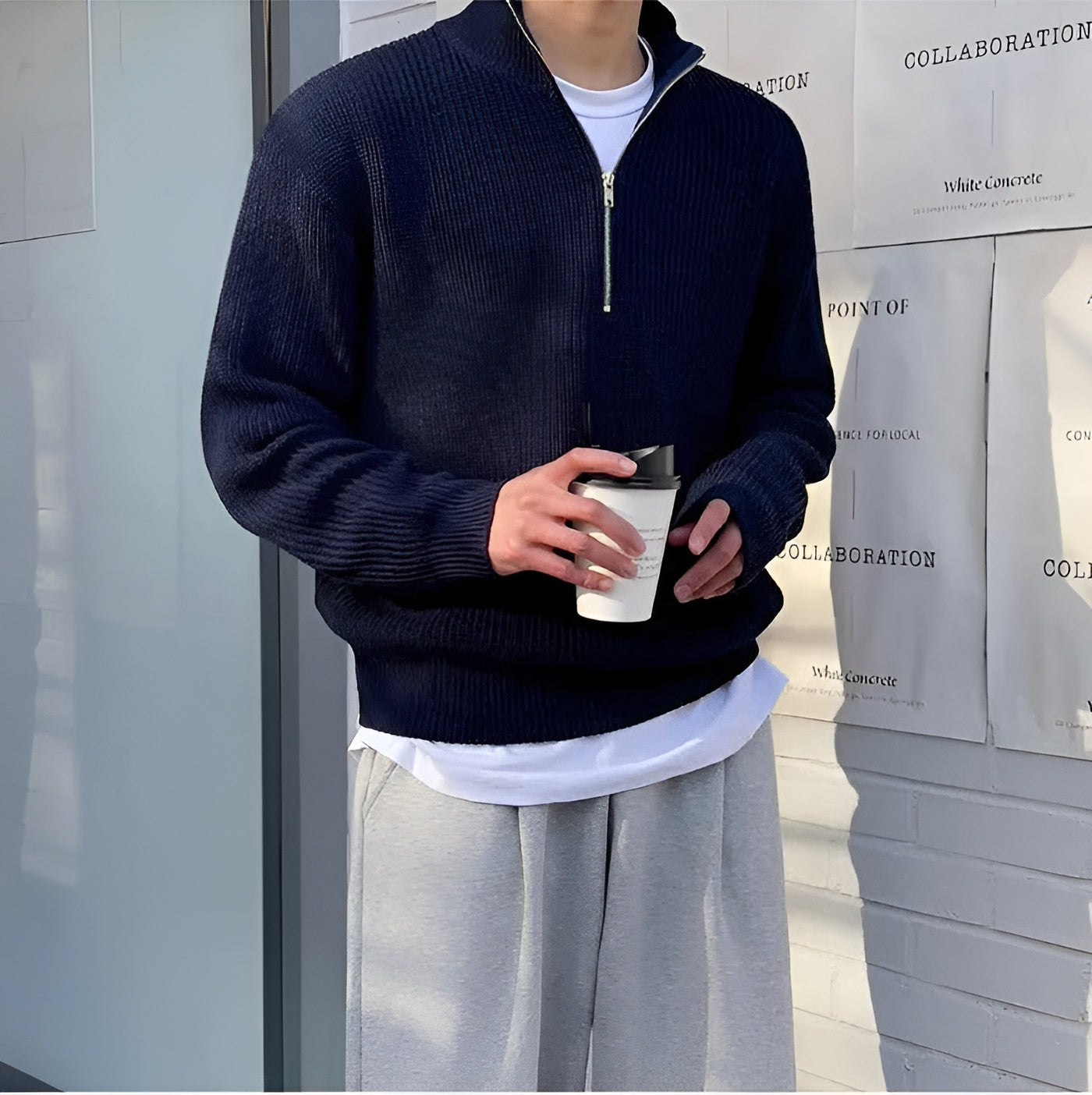 Morbello – Tidløs Herre Half-Zip Sweater