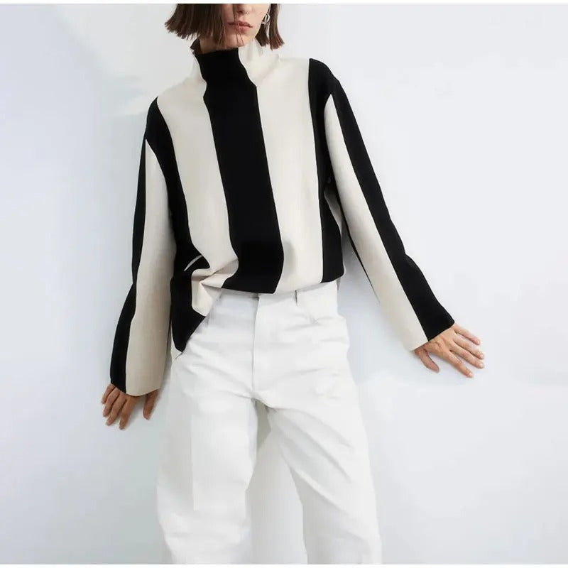 StefanoRinaldi Lodret stribet sweater