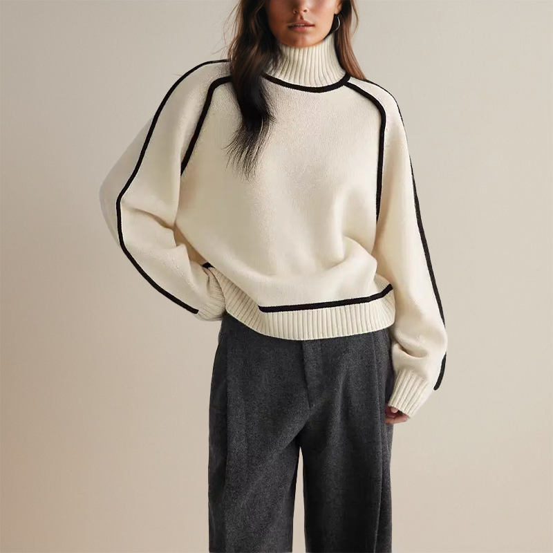 RaffaeleFabbri Elegant rullekravesweater til kvinder