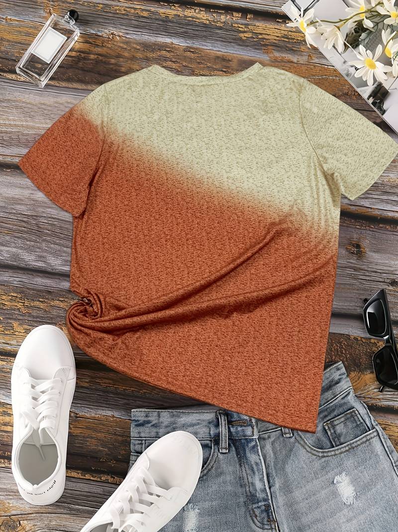 Élodie – Dame T-shirt med Sommerfuglehjerte Print