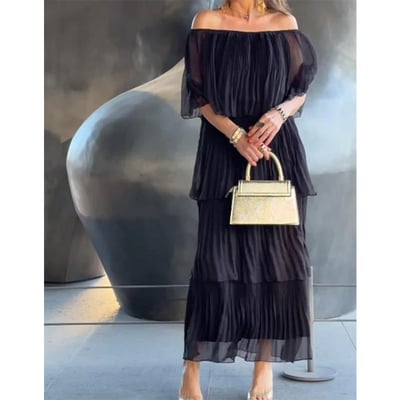 MatteoVerdi Chiffon Kage Maxikjole