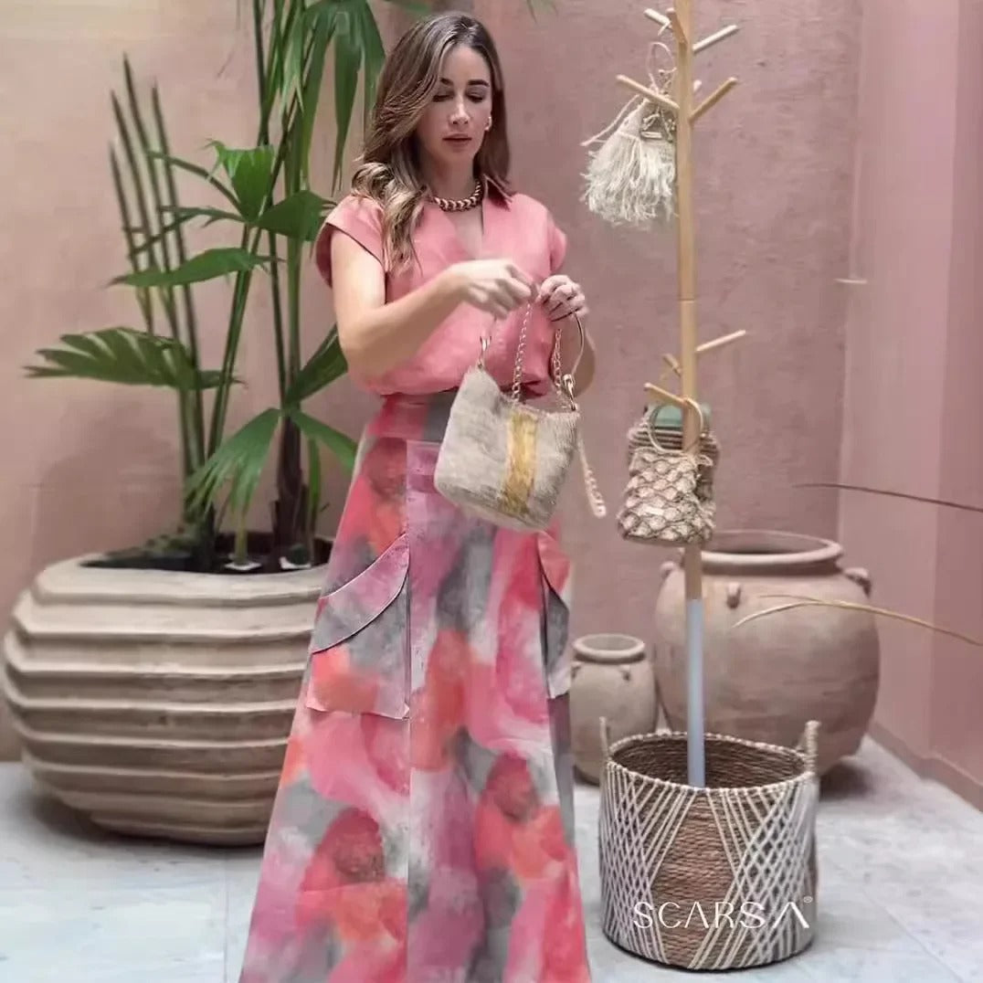 Sofia – Stilfuldt Ærmeløst Kvinde To-delt Sæt