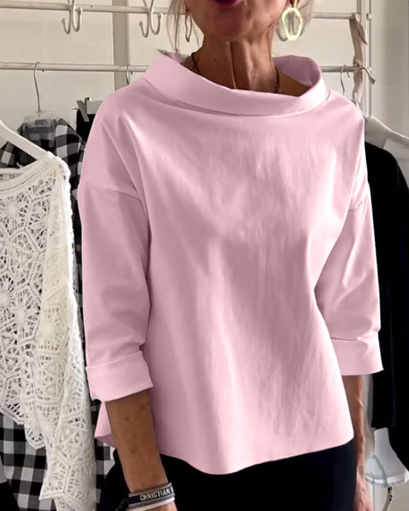 Isabella – Elegant Dame 3/4 Ærme Top