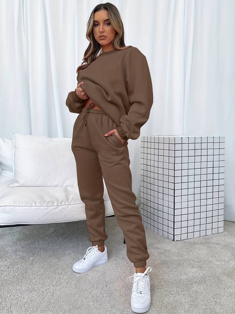 Evy - Behageligt Sæt Med Loungewear
