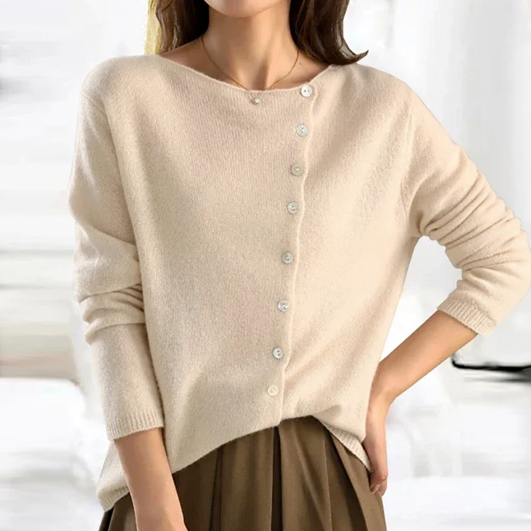 ElenaVicenzi Sweater Med Knapper Til Kvinder