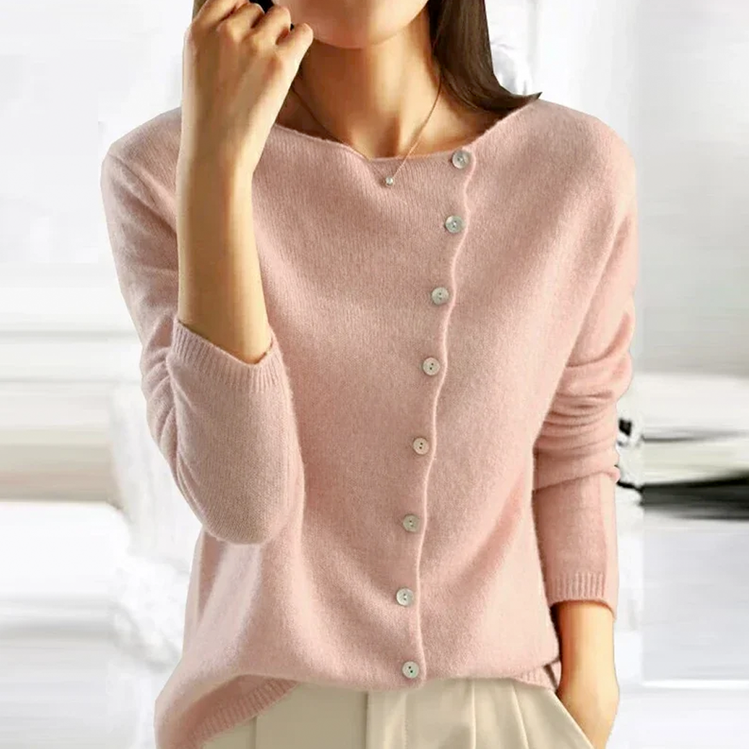 ElenaVicenzi Sweater Med Knapper Til Kvinder