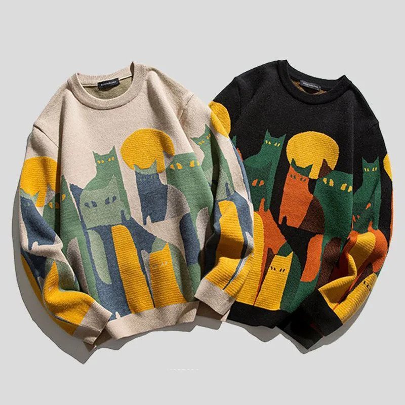 GianniMeowetti Stilfuld Unisex Kattetrøje