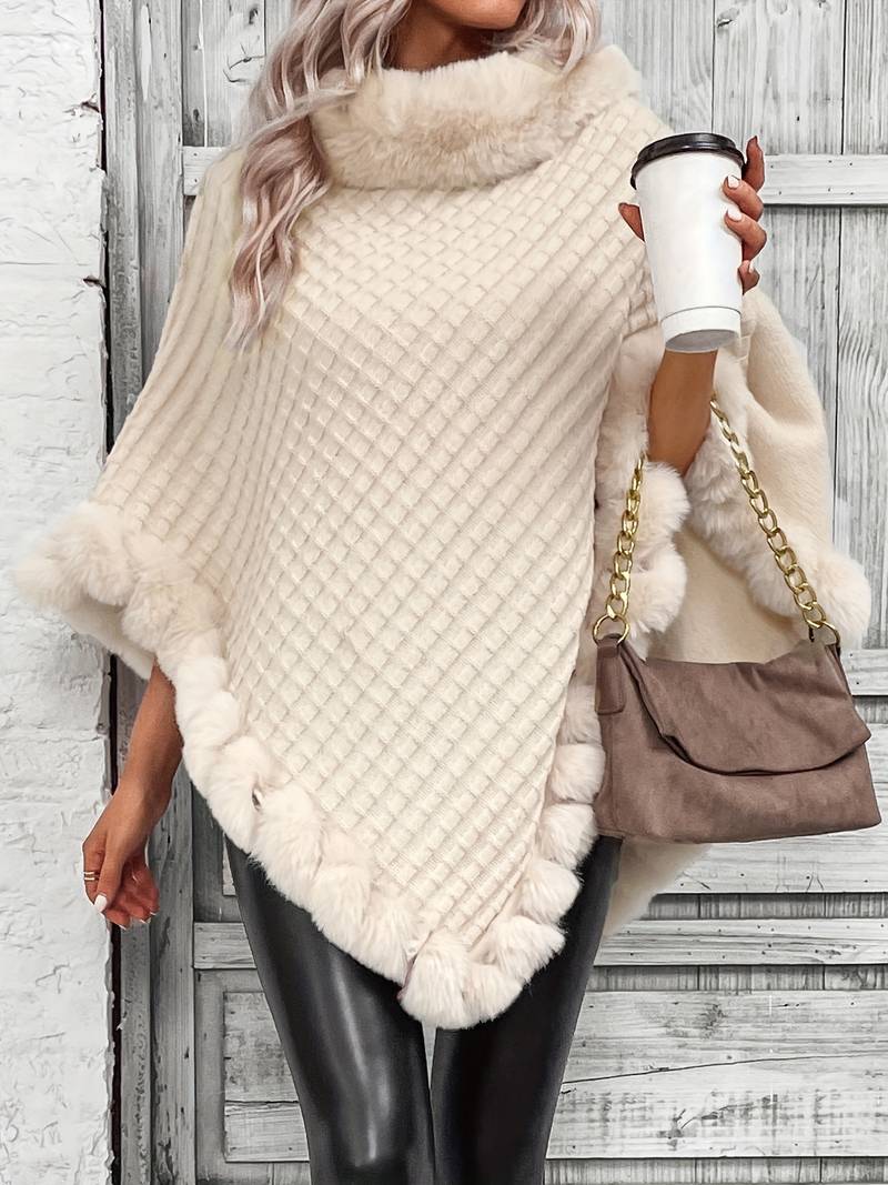 Chloé - Chic pullover i imiteret pels