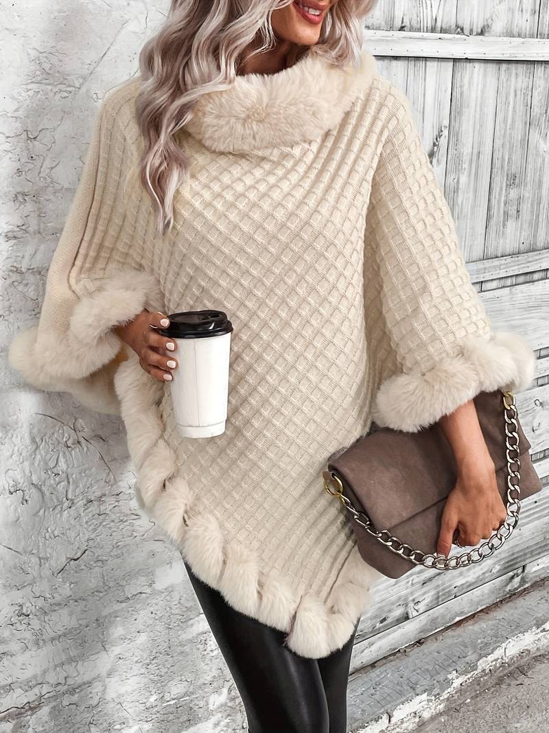 Chloé - Chic pullover i imiteret pels