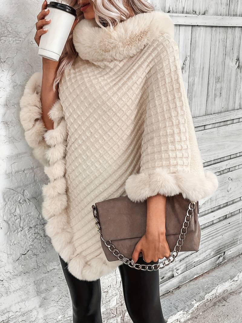 Chloé - Chic pullover i imiteret pels