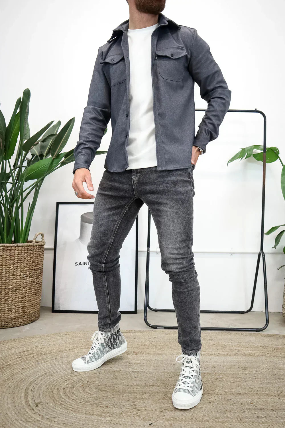 Lorenzo – Moderne Herreskjorte i Klassisk Casual Stil