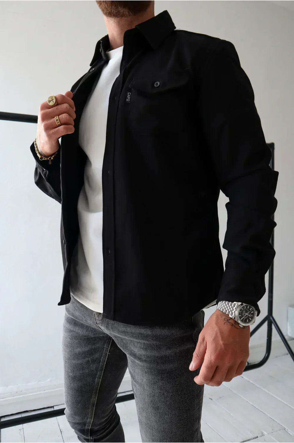 Lorenzo – Moderne Herreskjorte i Klassisk Casual Stil