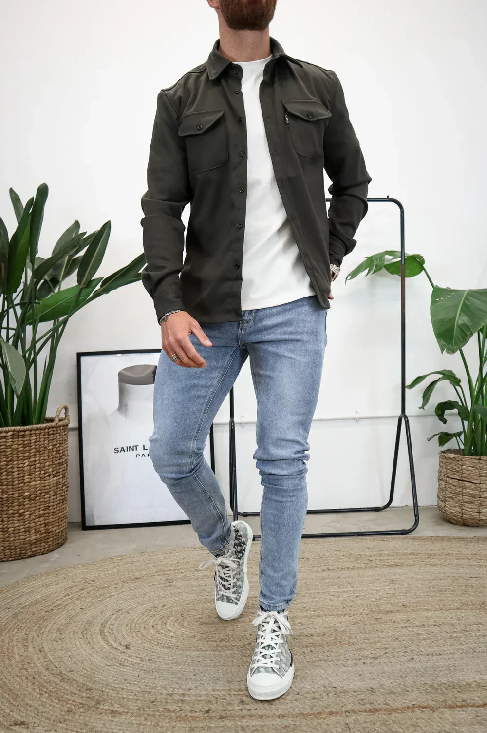 Lorenzo – Moderne Herreskjorte i Klassisk Casual Stil