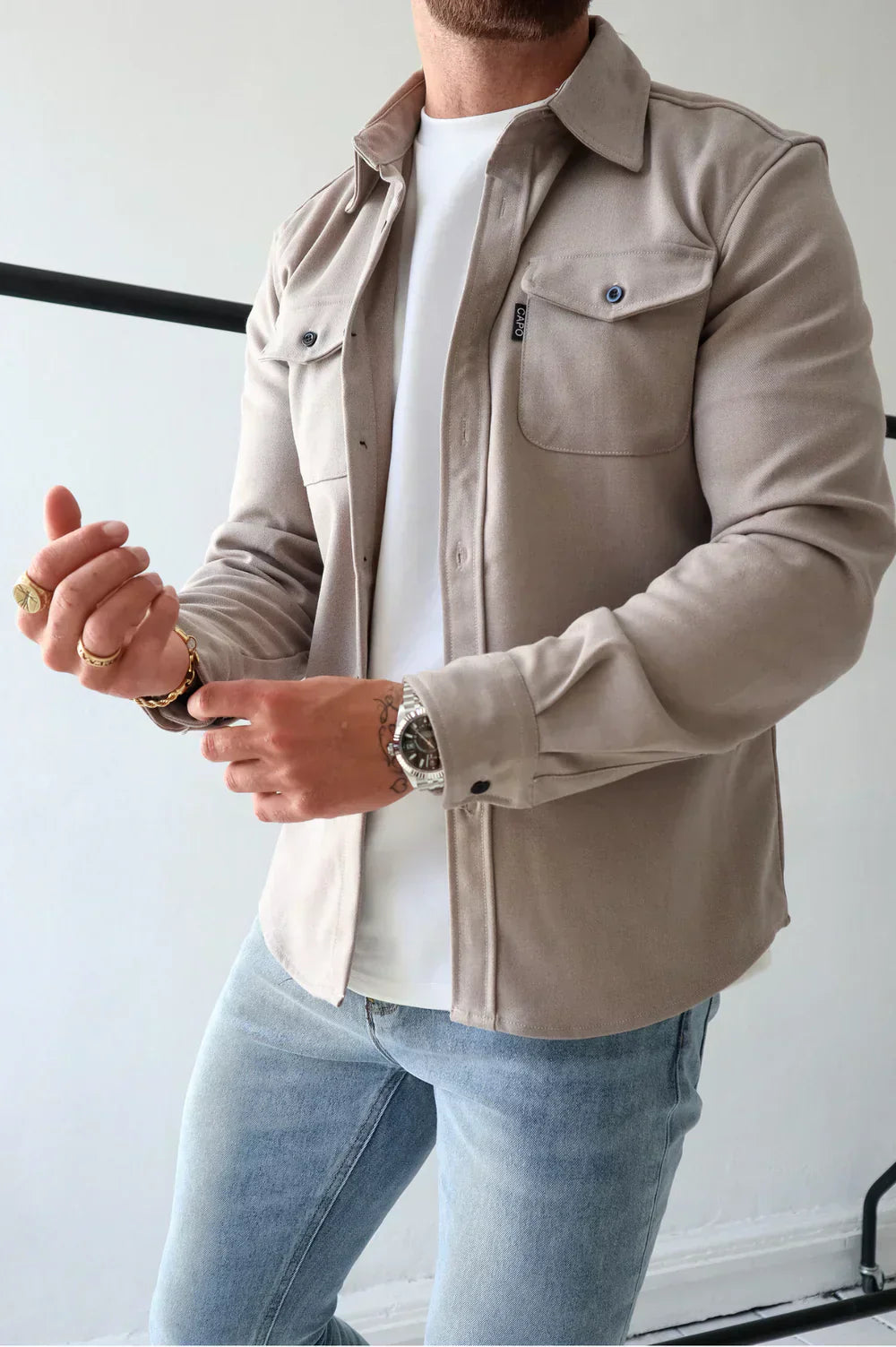 Lorenzo – Moderne Herreskjorte i Klassisk Casual Stil
