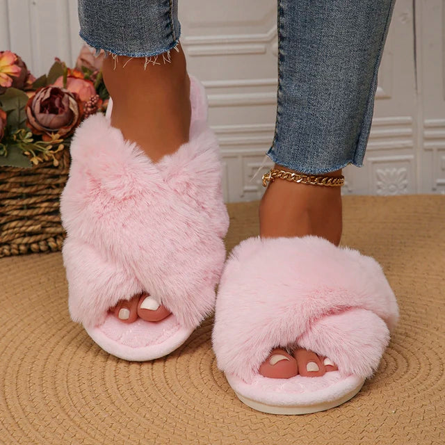 Fluffies | Varme plys-tøfler