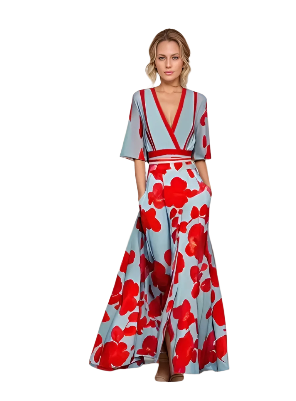 Isabella – Blomstret Sommerkjole til Kvinder