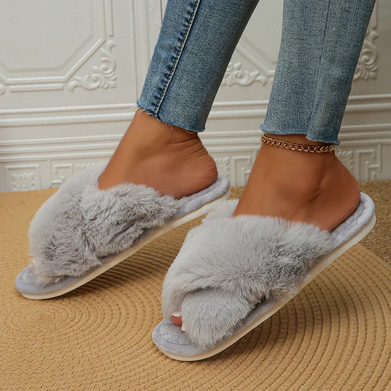 Fluffies | Varme plys-tøfler