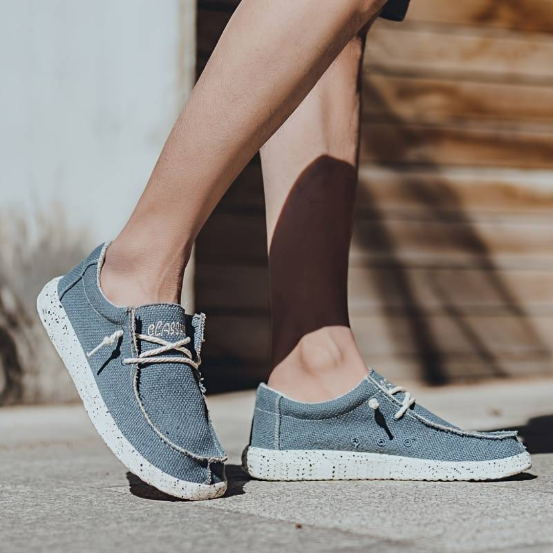 Luca – Letvægts Canvas Slip-On Sko til Mænd