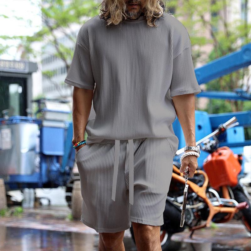 Luca – Let Sommersæt til Mænd med Striber