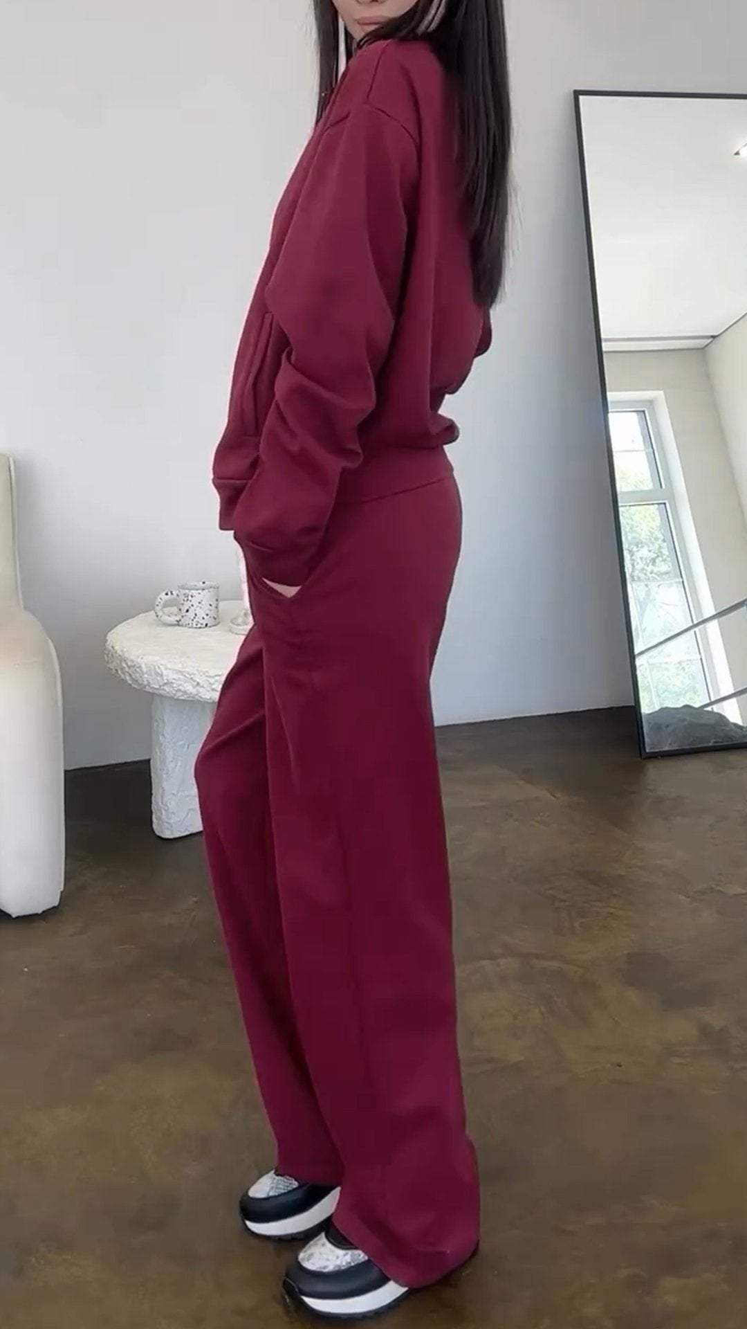 GiorgioSantini Sweatshirt med lynlås, todelt sæt