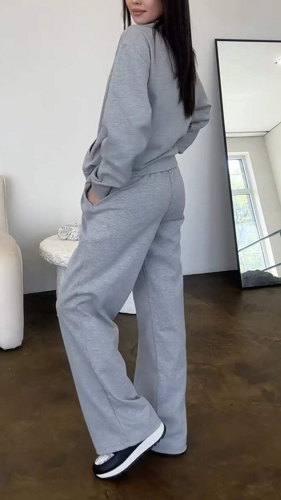 GiorgioSantini Sweatshirt med lynlås, todelt sæt