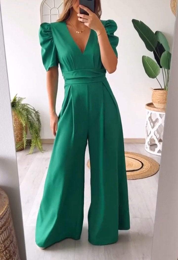 SophiaCatania Jumpsuit med V-hals