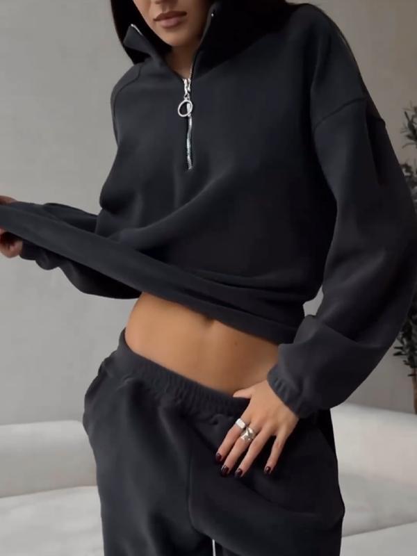 AntonioMoretti Sweatshirt-sæt med Lynlås