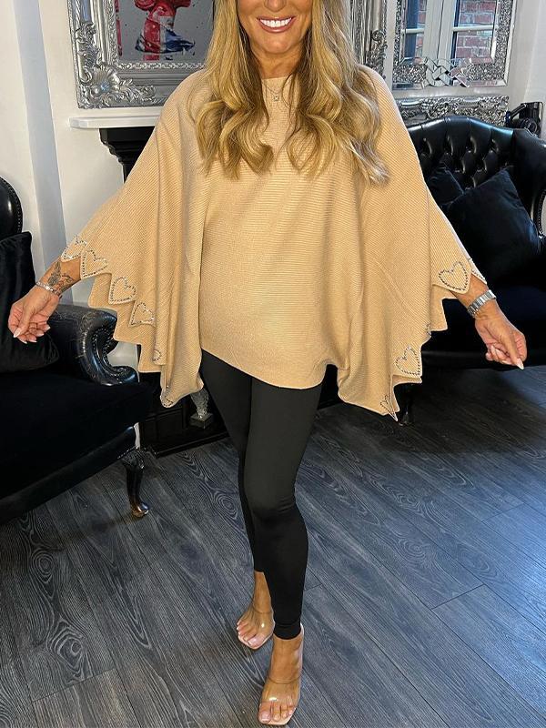 StefanoGiordano Cape-sweater Med Rund Hals