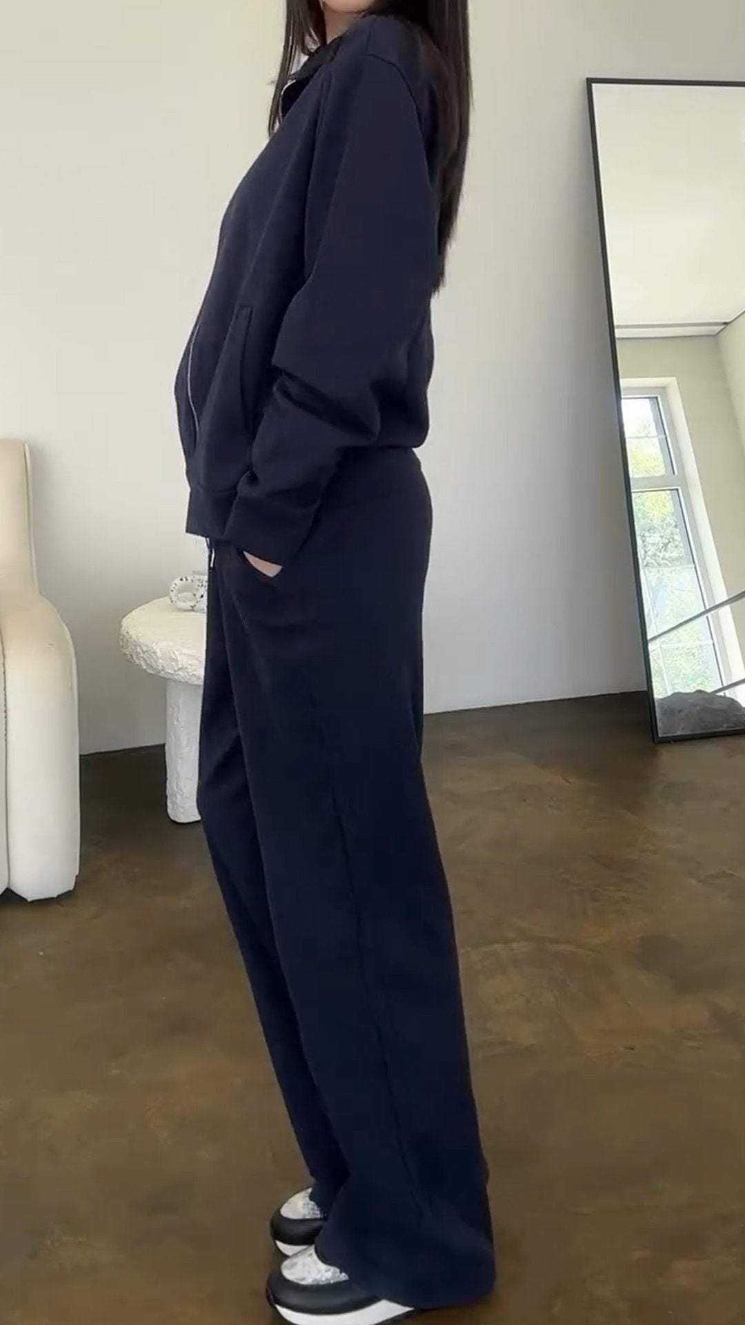 GiorgioSantini Sweatshirt med lynlås, todelt sæt