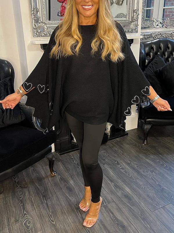 StefanoGiordano Cape-sweater Med Rund Hals