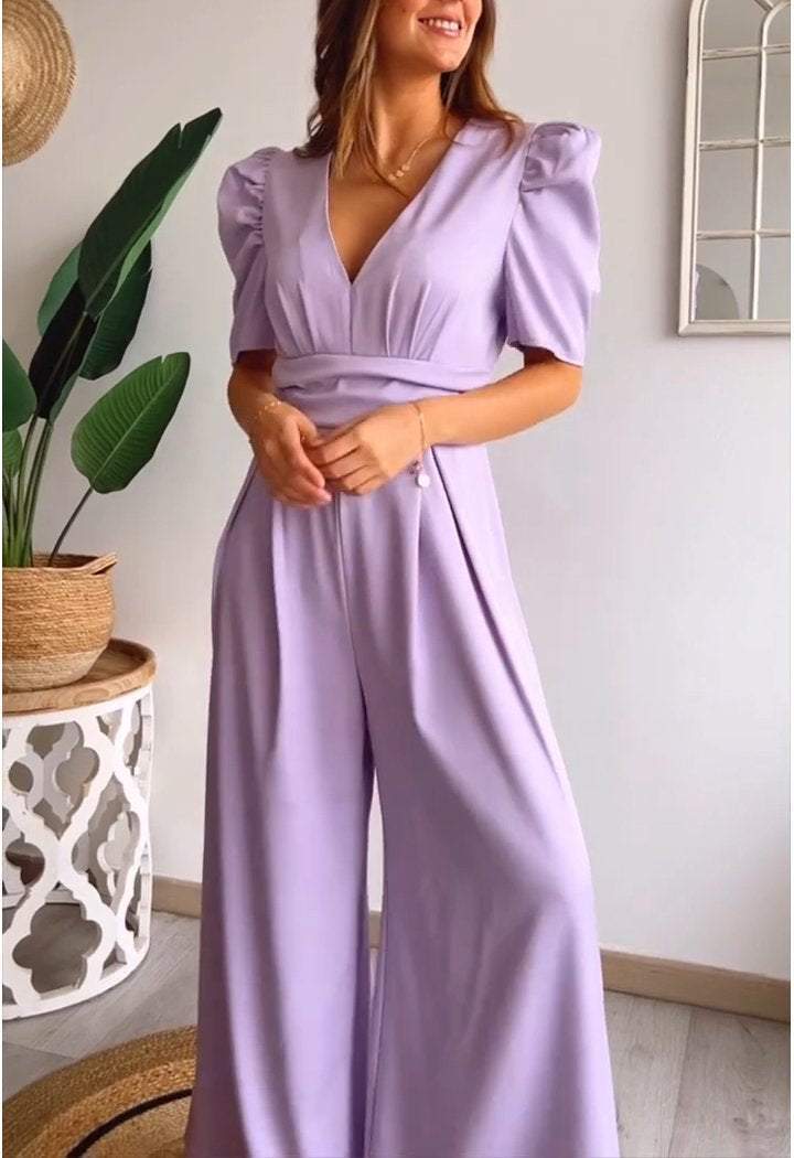 SophiaCatania Jumpsuit med V-hals