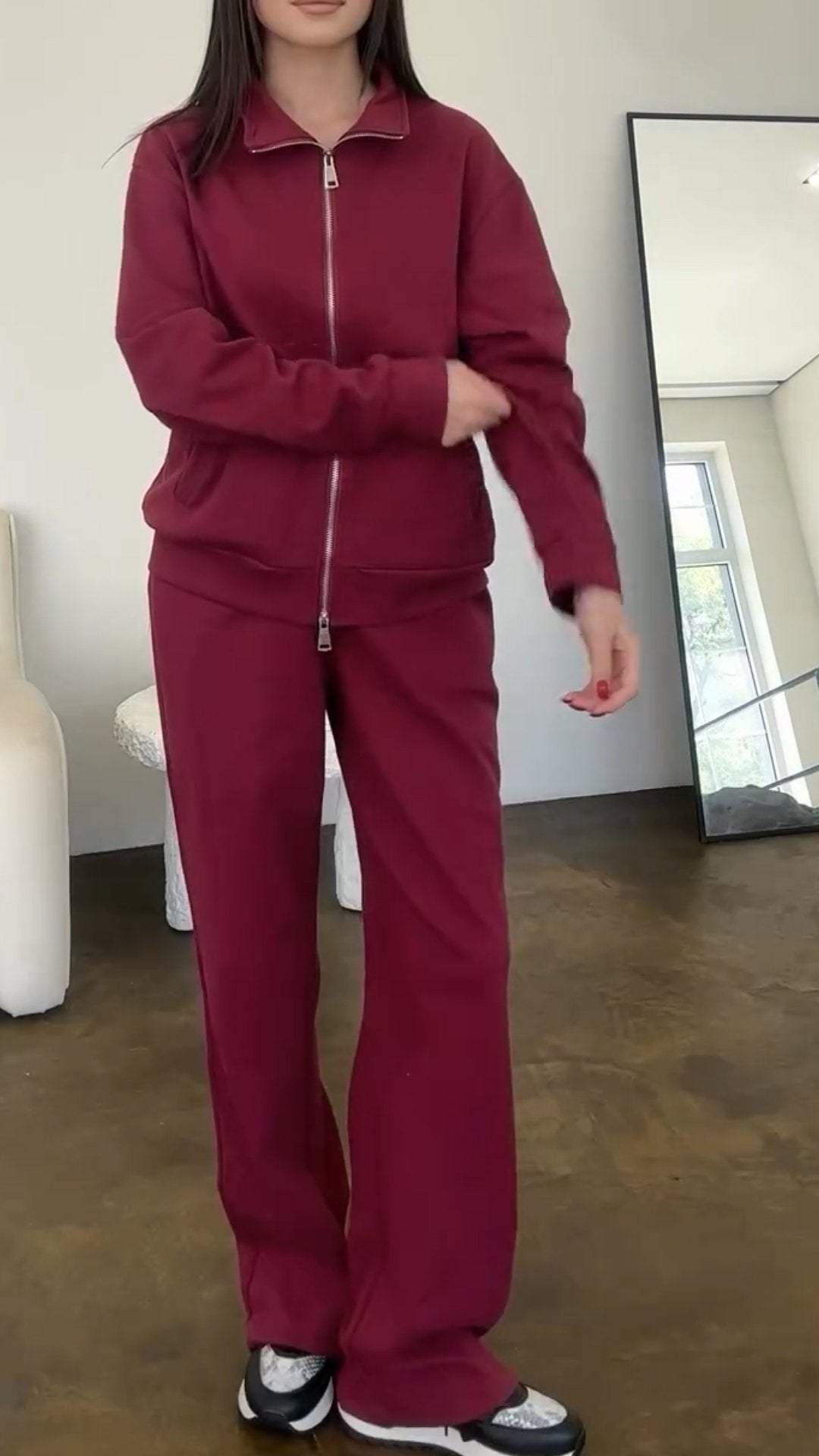 GiorgioSantini Sweatshirt med lynlås, todelt sæt