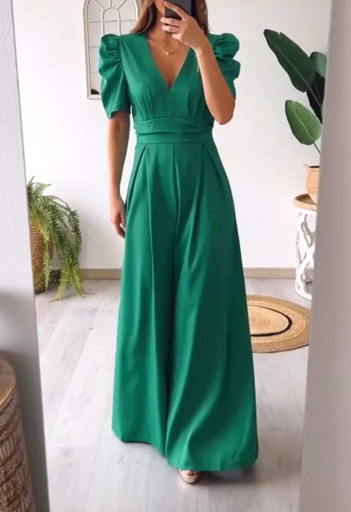 SophiaCatania Jumpsuit med V-hals