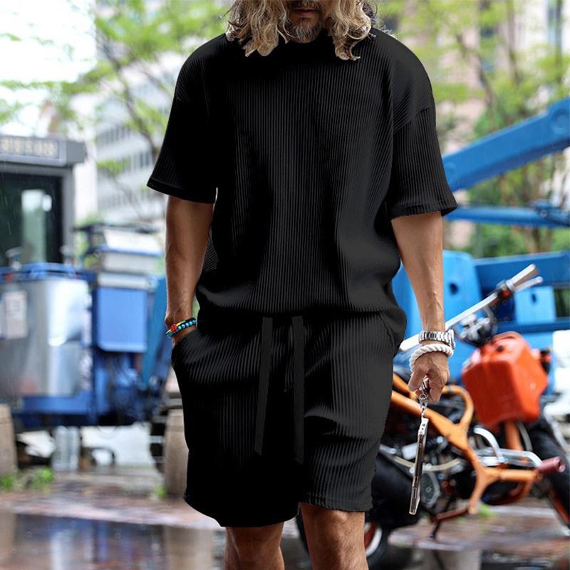 Luca – Let Sommersæt til Mænd med Striber