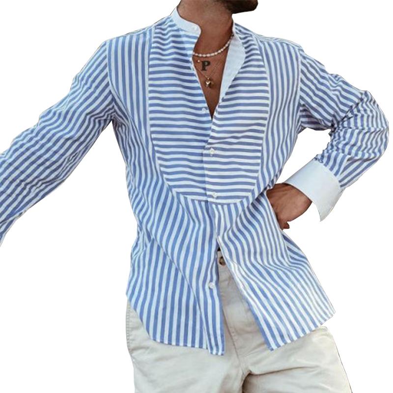 Mateo – Casual Slim-Fit Skjorte til Mænd med Striber