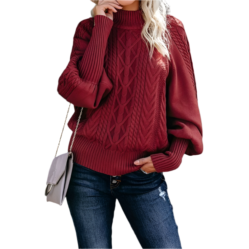 Isabella – Strikket Varm Dame Sweater til Vinteren