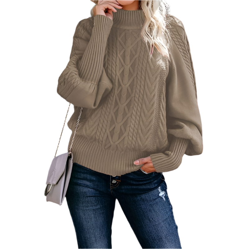 Isabella – Strikket Varm Dame Sweater til Vinteren
