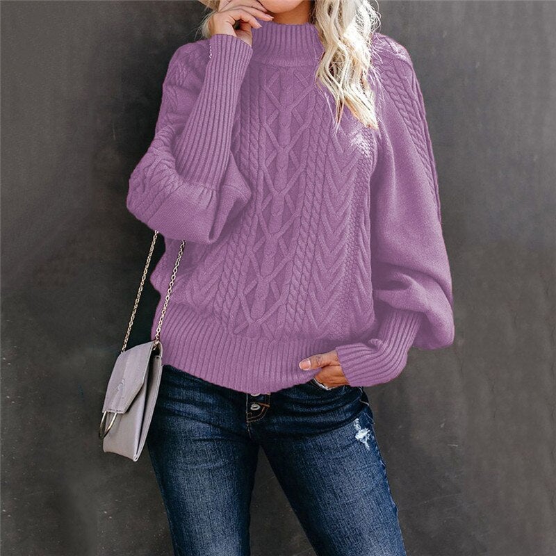 Isabella – Strikket Varm Dame Sweater til Vinteren