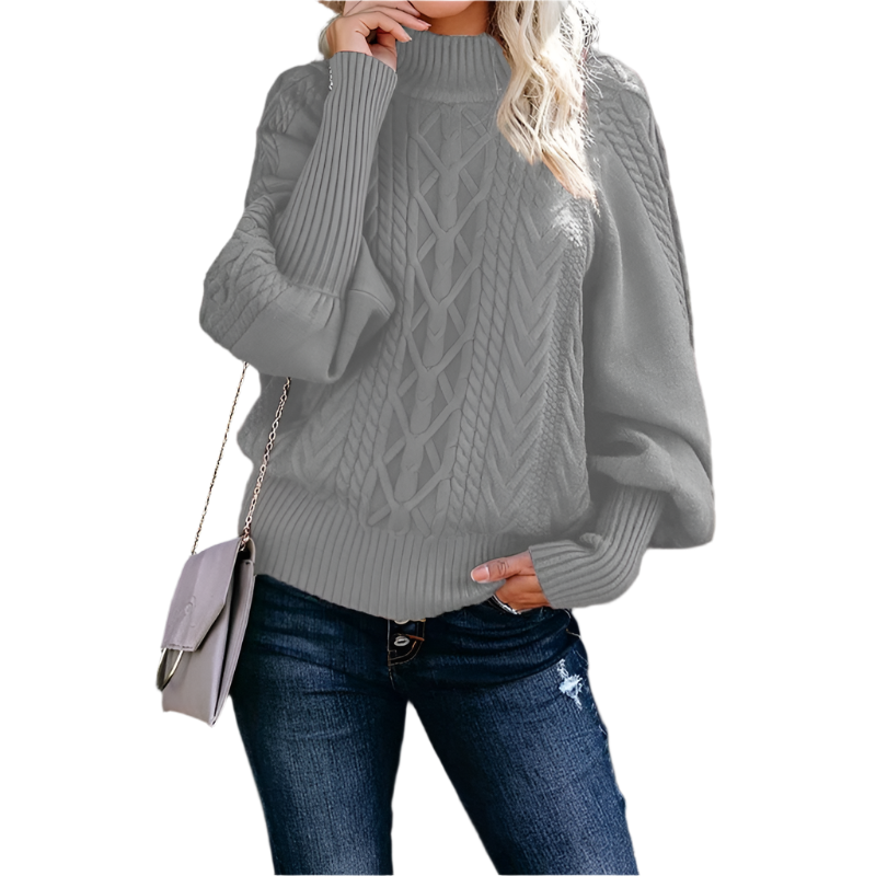 Isabella – Strikket Varm Dame Sweater til Vinteren