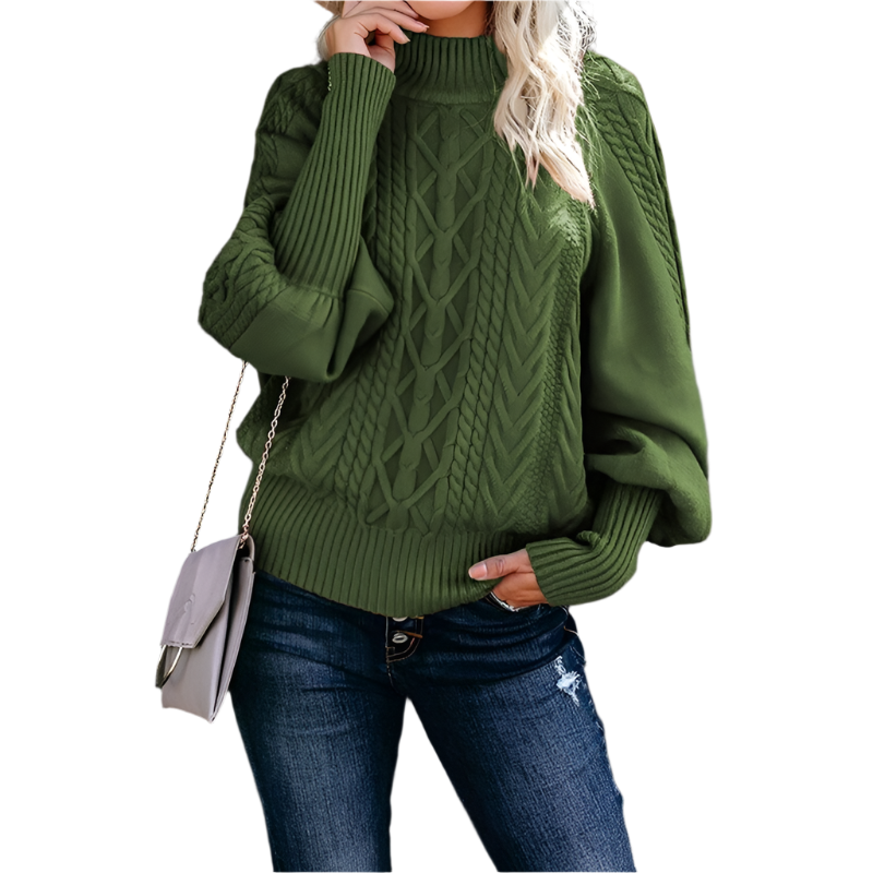 Isabella – Strikket Varm Dame Sweater til Vinteren