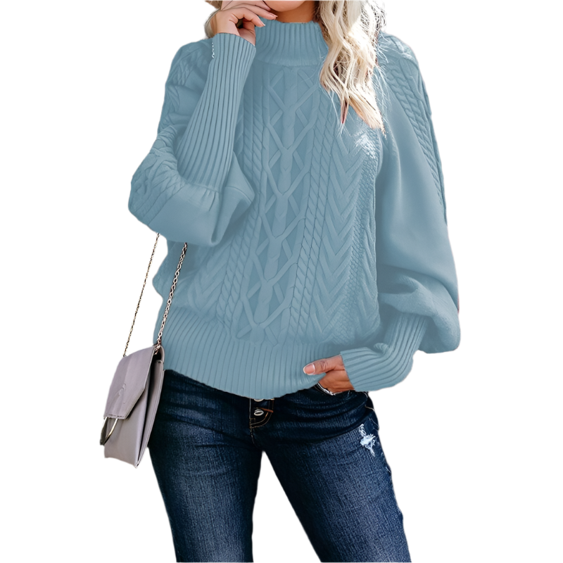 Isabella – Strikket Varm Dame Sweater til Vinteren