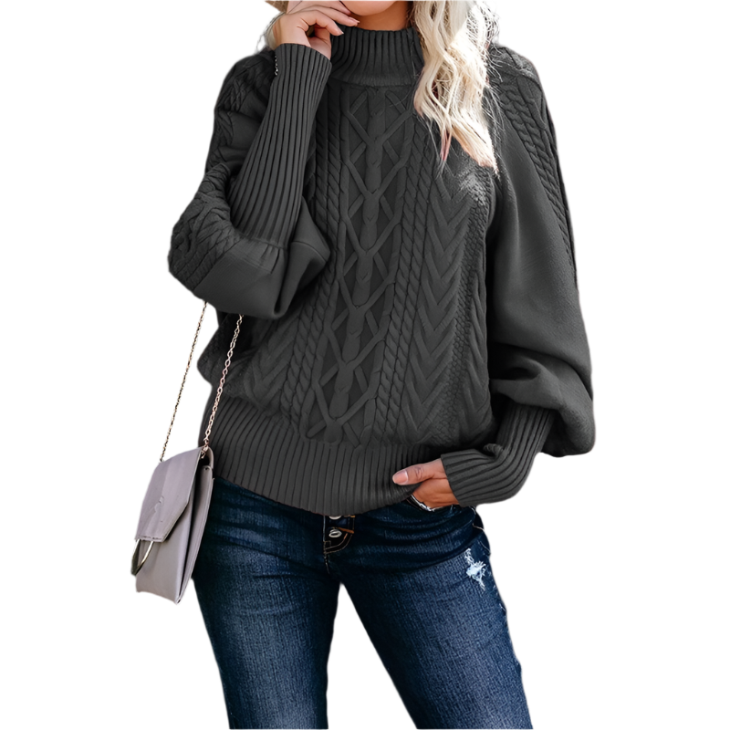 Isabella – Strikket Varm Dame Sweater til Vinteren