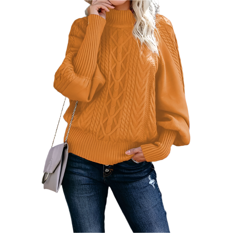 Isabella – Strikket Varm Dame Sweater til Vinteren