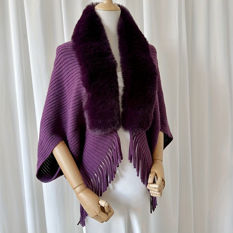 Amelin | Poncho tørklæde cardigan