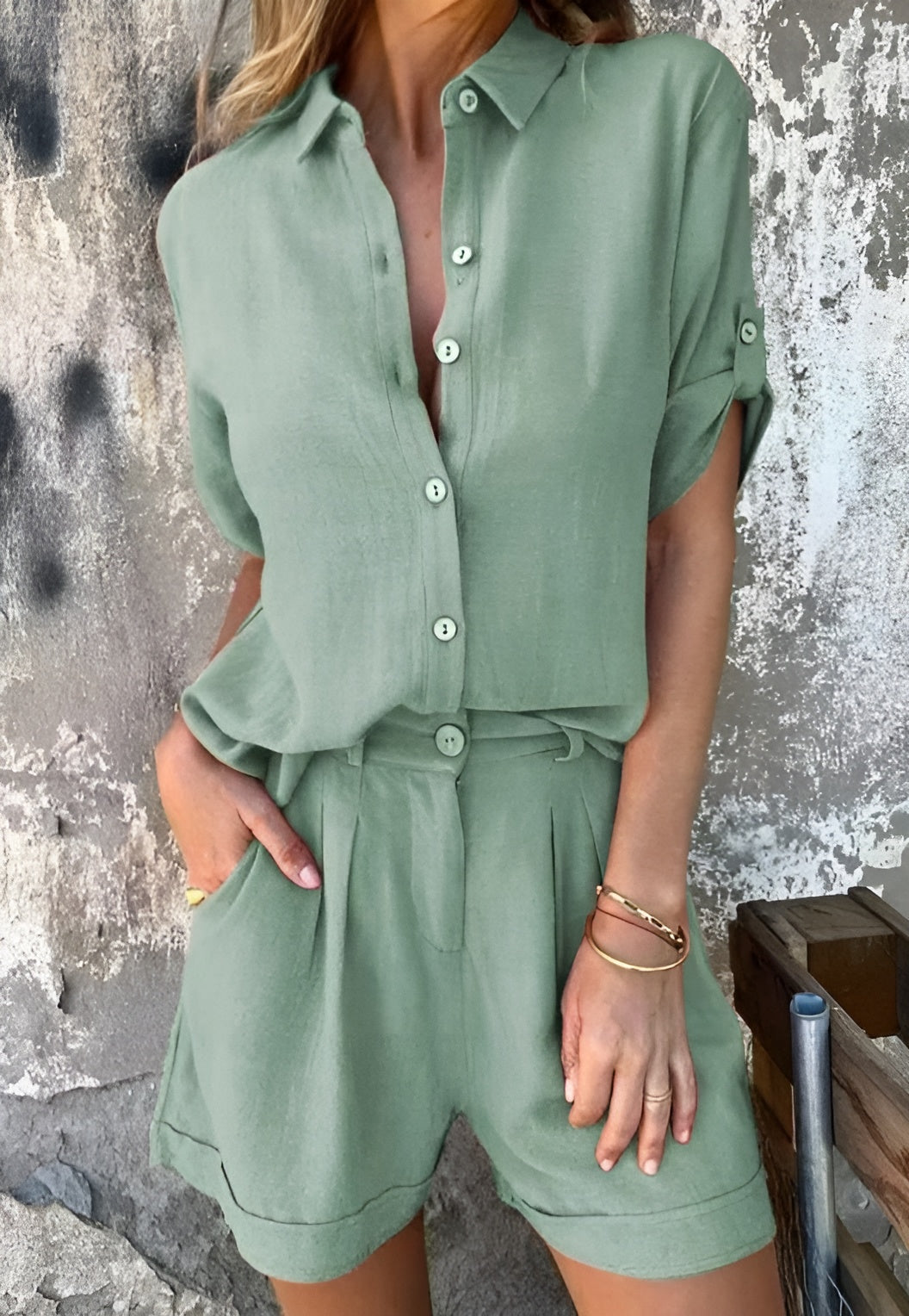 Chiara – Løstsiddende Sæt med Bluse og Bukser til Kvinder