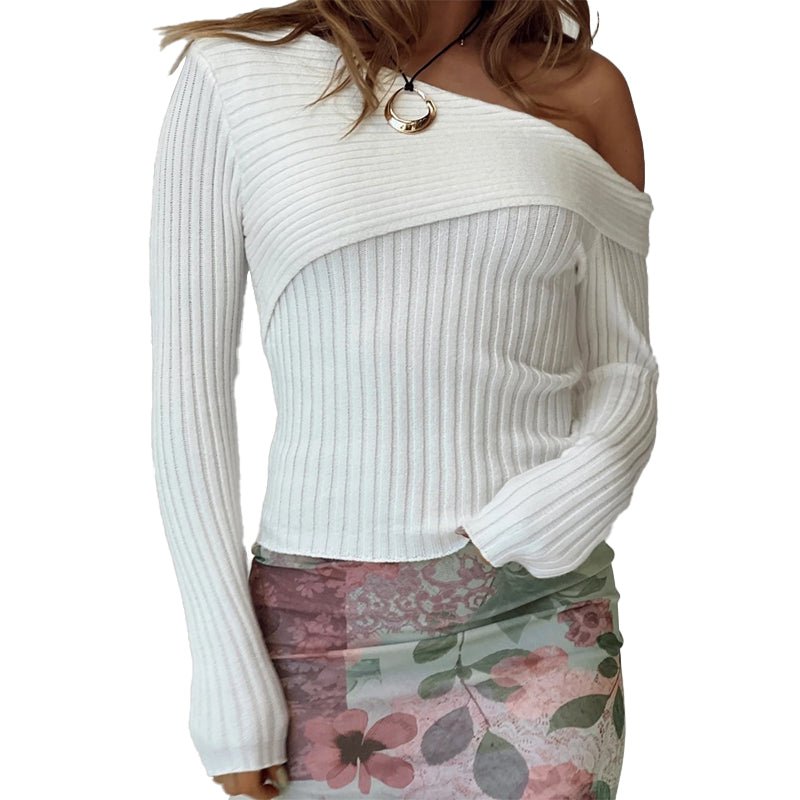 ClaudiaRinaldi Slim-fit striktrøje med revers