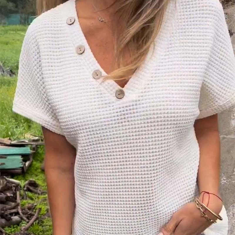 CozyChic™ Top med korte ærmer