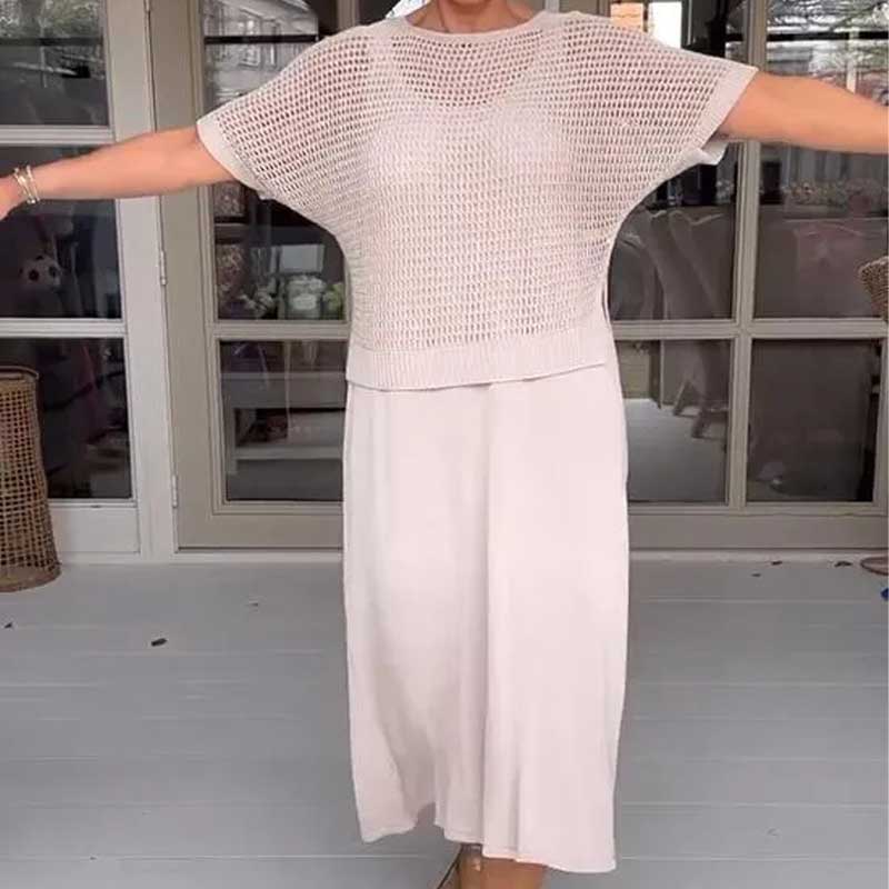 ChiaraPavan Todelt sommerstrikket kjole til kvinder