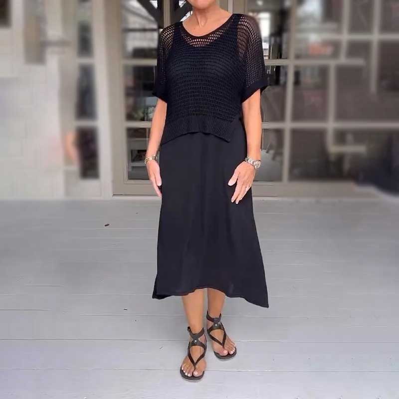 ChiaraPavan Todelt sommerstrikket kjole til kvinder