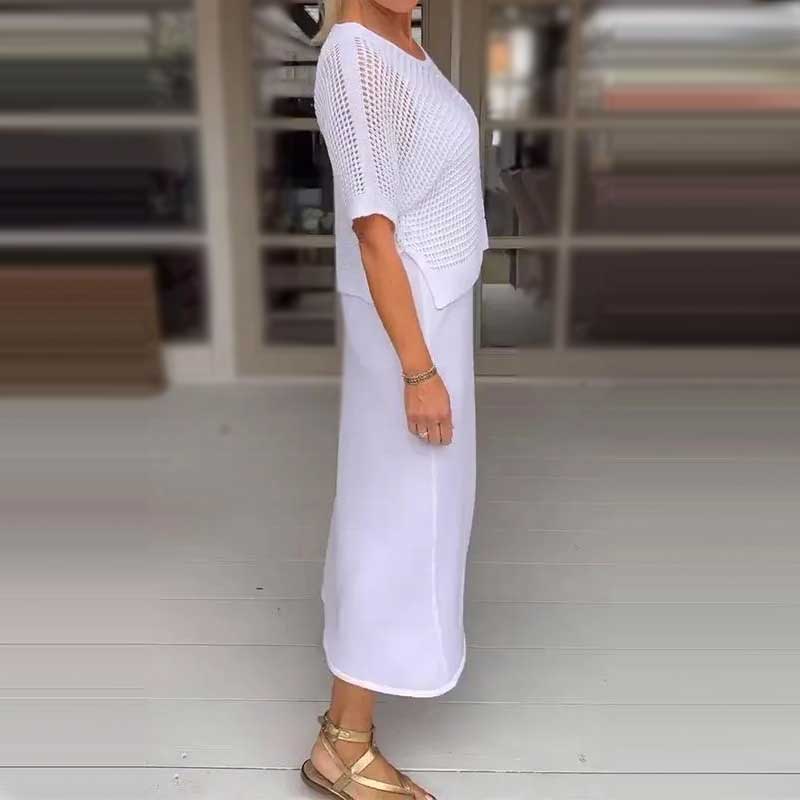 ChiaraPavan Todelt sommerstrikket kjole til kvinder